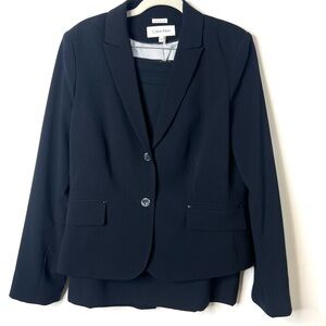 Calvin Klein Navy Suit Blazer and  Skirt  Classic Professional SZ 10 EUC